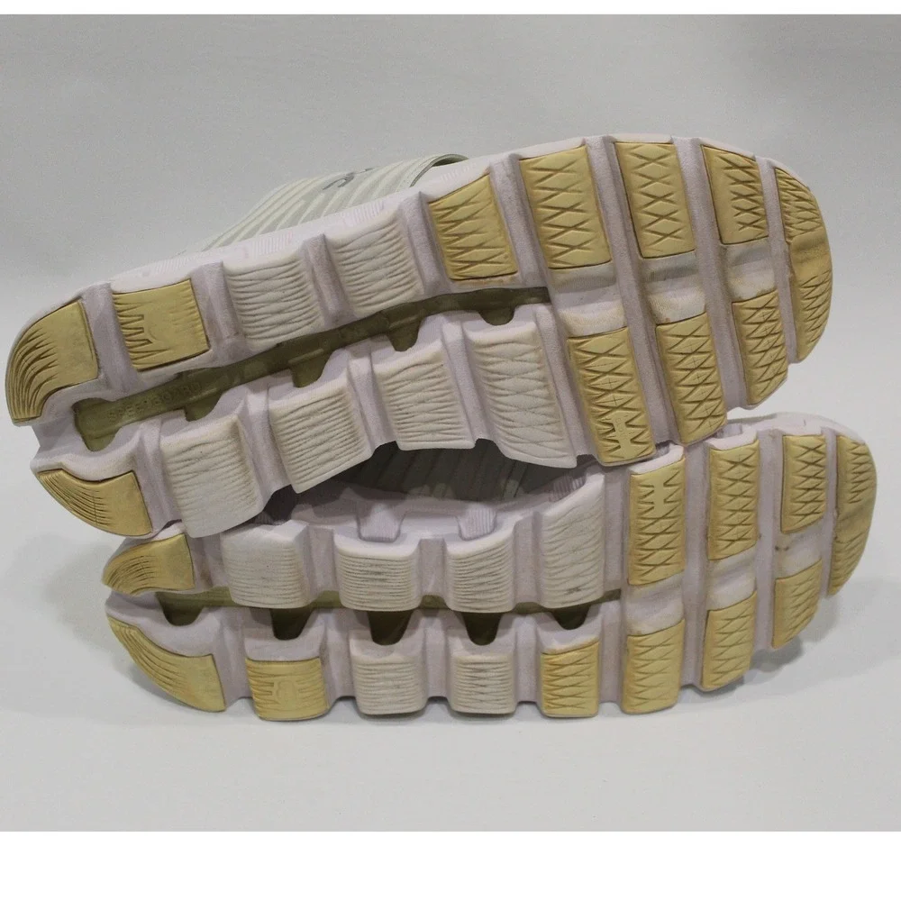 On Running Cloudswift Running Shoes Womans‎ 8.5 White Yellow Lace Up Athletic